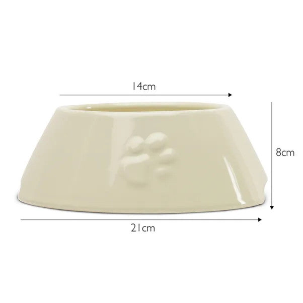 Icon Long Eared Dog Bowl Cream