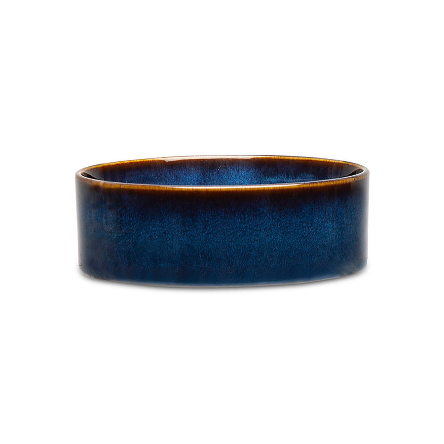 Reactive Glaze Pet Bowl Midnight Blue