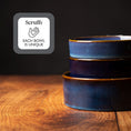 Load image into Gallery viewer, Reactive Glaze Pet Bowl Midnight Blue
