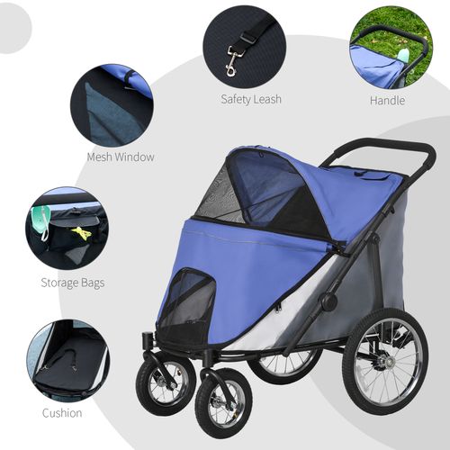 PawHut Foldable Pet Stroller with Cushion