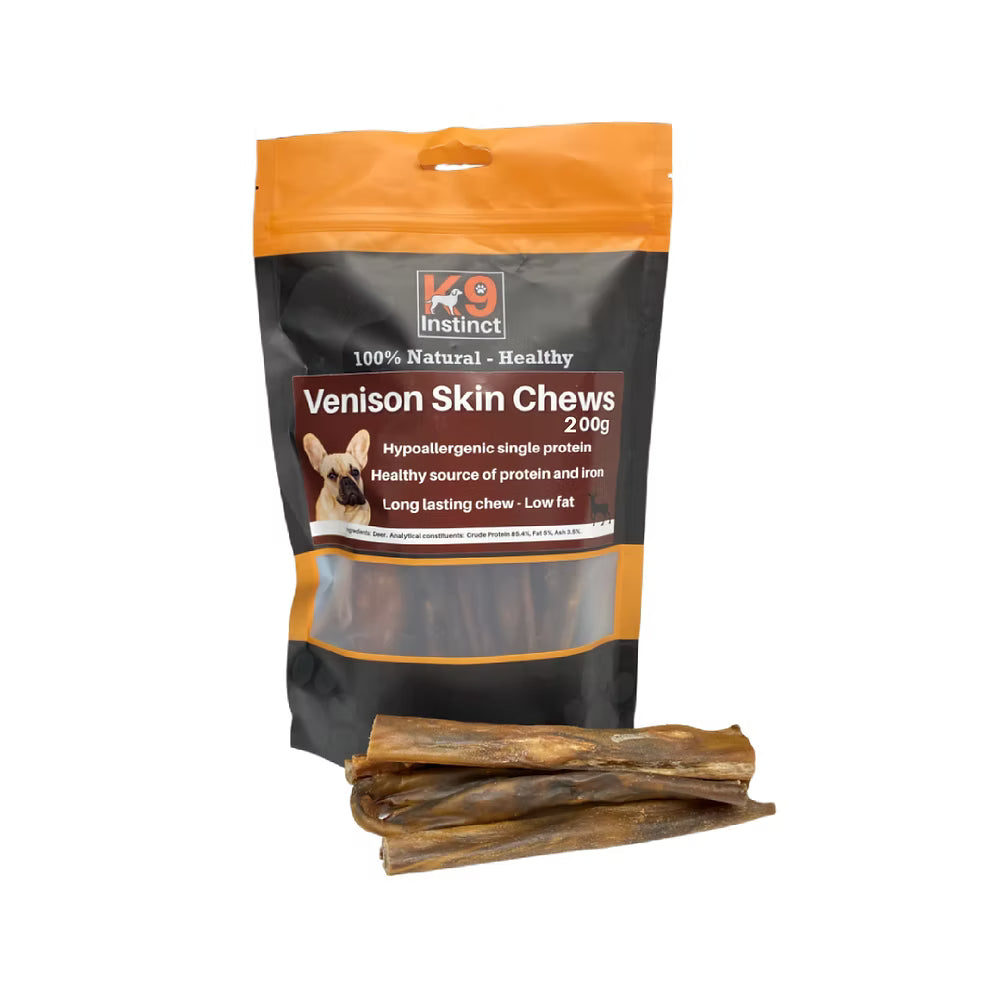 Venison Skin Chews 200g