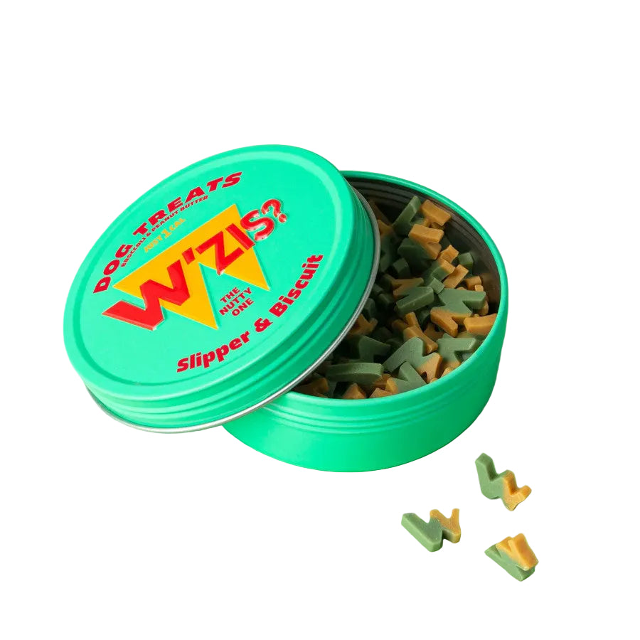 Slipper & Biscuit Tin of Dog Treats