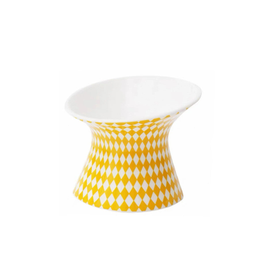 Zeze Popart Ceramic Pet Bowl Yellow